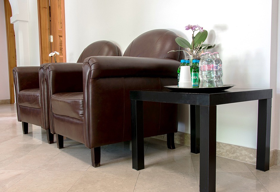 Modernes Wartezimmer bei Optimal Dental